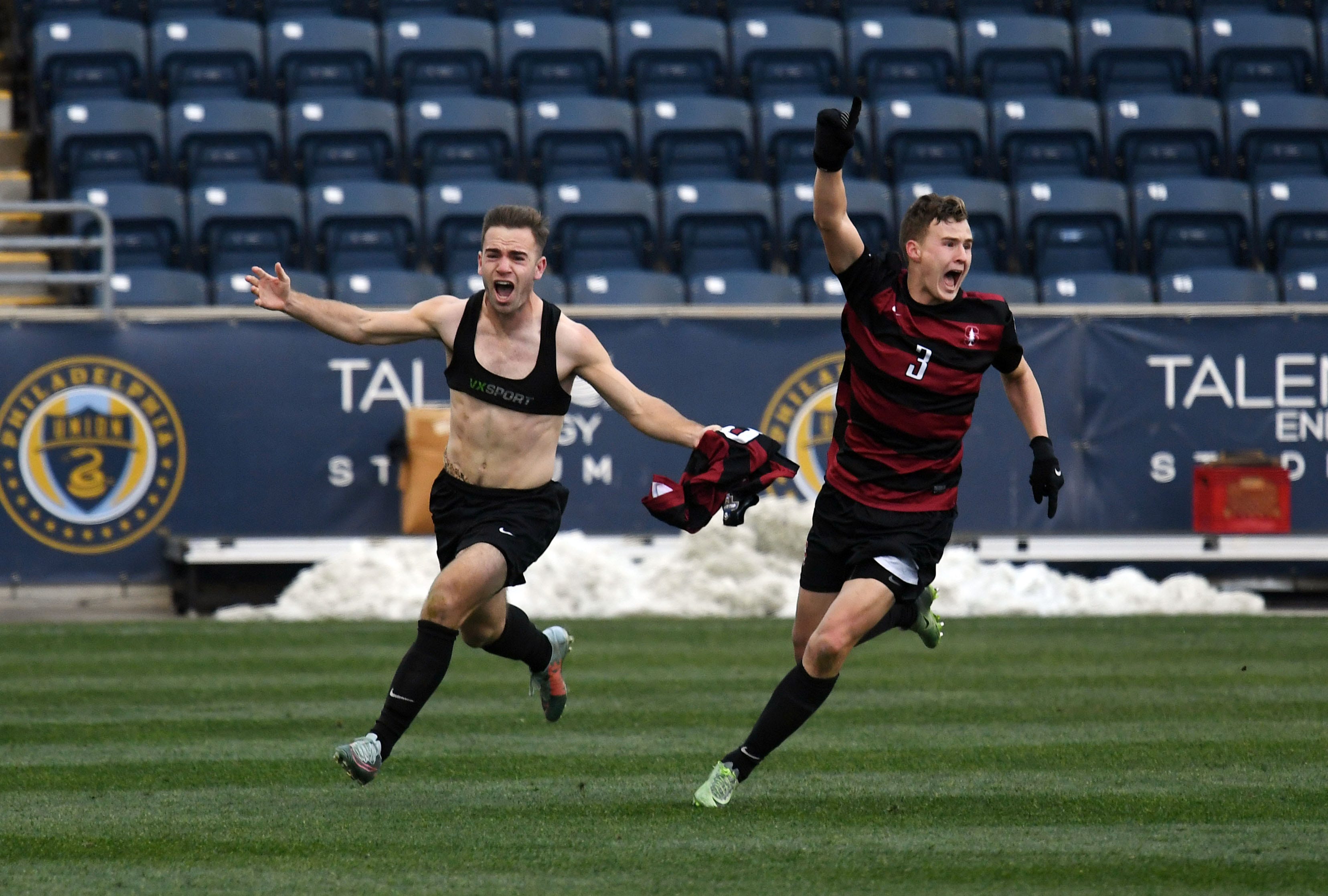 man sports bra soccer